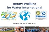 Rotary Walking for Water Hilversum 23-3-2012