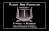 Alive air Purifier manual 2013
