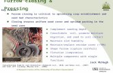 Furrow closing and press wheels in conservation agriculture