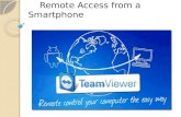 Remote access from a smartphone ppt