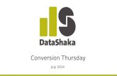 DataShaka @ Conversion Thursday