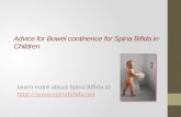 Advice for bowel continence for Spina Bifida in Children