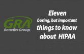 11 boring but really important things to know about HIPAA