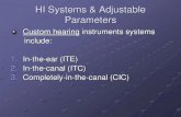 HIS 140 - HI Systems and Adjustable Parameters