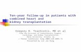 Ten-year follow-up in patients with combined heart and