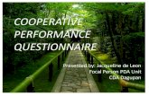 Performance Report Questionnaire for Cooperatives