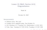 Lesson 15: Diagonalization