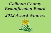 Calhoun county beautification board 2012 awards