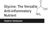 Glycine: The Versatile Anti-inflammatory Nutrient