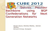 Cube2012 scaling service provider backbone using bgp confederations for next generation networks