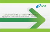 Insecurity in security products v1.5