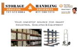 We are your Industrial Shelving and Equipment Suppliers