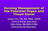 Nursing Management of the Potential Organ and Tissue Donor