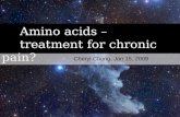 Amino acids -- treatment for chronic pain