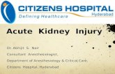 Acute kidney injury: Perioperative implications