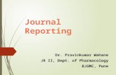 Journal reporting pravin