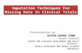 Imputation techniques for missing data in clinical trials