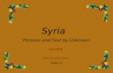 Syrian History 1900-1920