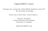 Openmrs Use Examples PPT