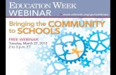 EdWeek community schools webinar 3 27-12
