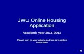 Jwu housing application tutorial
