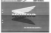 Honda XR650R Workshop Manual