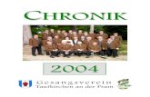 Gesangsverein Taufkirchen Chronik 2004