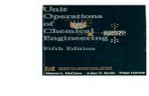 Unit Operations of Chemical Engineering, 5th Ed, McCabe and Smith - 0070448442