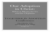 Our Adoption in Christ: