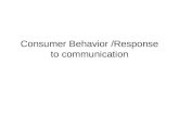 Consumer Behavior to Communication