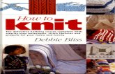Knitting) Debbie Bliss - How to Knit
