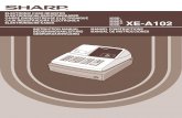 Caja Rejistradora Sharp XE-A102 Spanisch