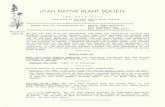 1982 Utah Native Plant Society Annual Compliations
