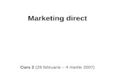 Marketing Direct - Curs 2
