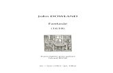 DOWLAND, John • Fantasie (1610) (edited by Gérard Reyne) (guitar music score)
