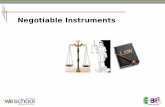 Negotiable Instruments Ppt