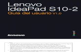 Lenovo IdeaPad S10-2 User Guide V1.0 (Spanish)