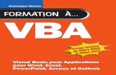 VBA Visual Basic Pour Applications Pour Word, Excel, Power Point, Access Et com