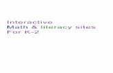K-2 Math and Literacy Interactive Sites