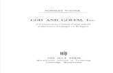 God and Golem, Inc. by Norbert Wiener