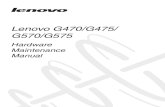 Lenovo G470G475G570G575 Hardware Mainenance Manual