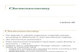 Lecture 20 - Chemo Taxonomy