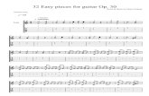 Giuliani, Mauro - 32 Easy Pieces for Guitar Opus 30
