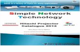 Hitachi Projector Catalogue 1st Edition Simple Network Technology