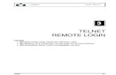 Internet 3 Telnet Remote Login