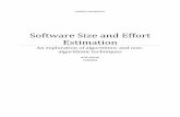 Software Size and Effort Estimation: An exploration of algorithmic and non-algorithmic techniques