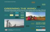 Greening the Wind - Environmental and Social Considerations for Wind Power Development in Latin America and Beyond