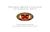 Thomas More College Catalogue 2012-13