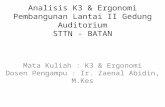 Analisis K3 & Ergonomi