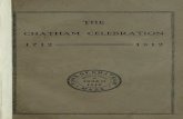 The Two Hundredth Anniversary of the Incorporations of the Town of Chatham, Massachusetts v1